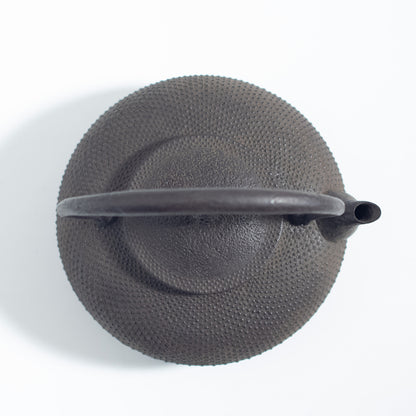 Iron Kettle with Hailstone Pattern and Flat Sacred Jewel Shape