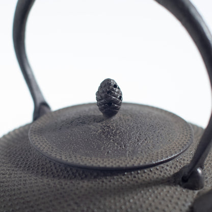 Iron Kettle with Hailstone Pattern and Flat Sacred Jewel Shape